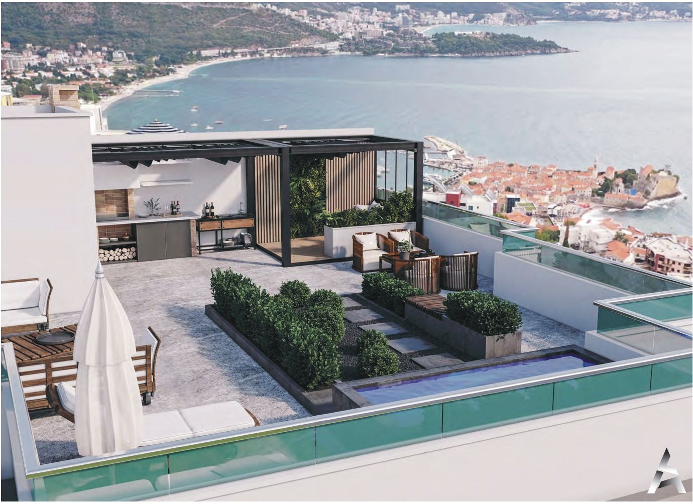 Budva,Komosevina-Stanovi sa Pogledom na More u Novom Stambenom Kompleksu - Amfora Real Estate