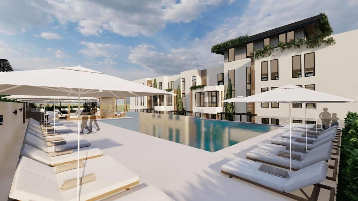 Two bedroom apartment 98m2 in a new residential complex with a swimming ...