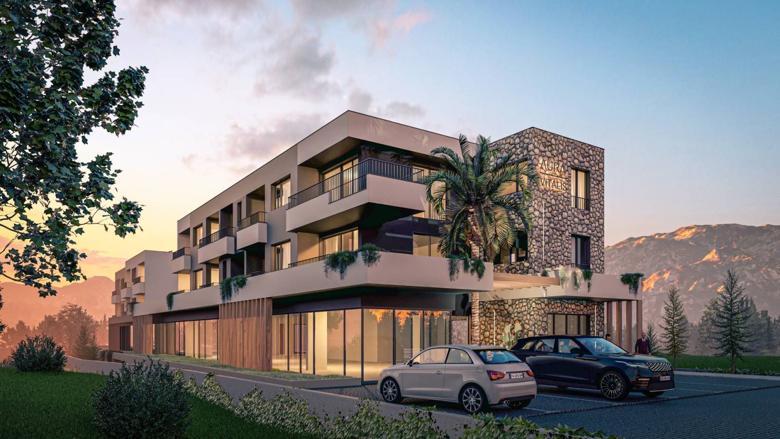Poslovni prostor 551.46m2 u novom stambenom kompleksu u izgradnji,Radanovici-Kotor - Amfora Real Estate