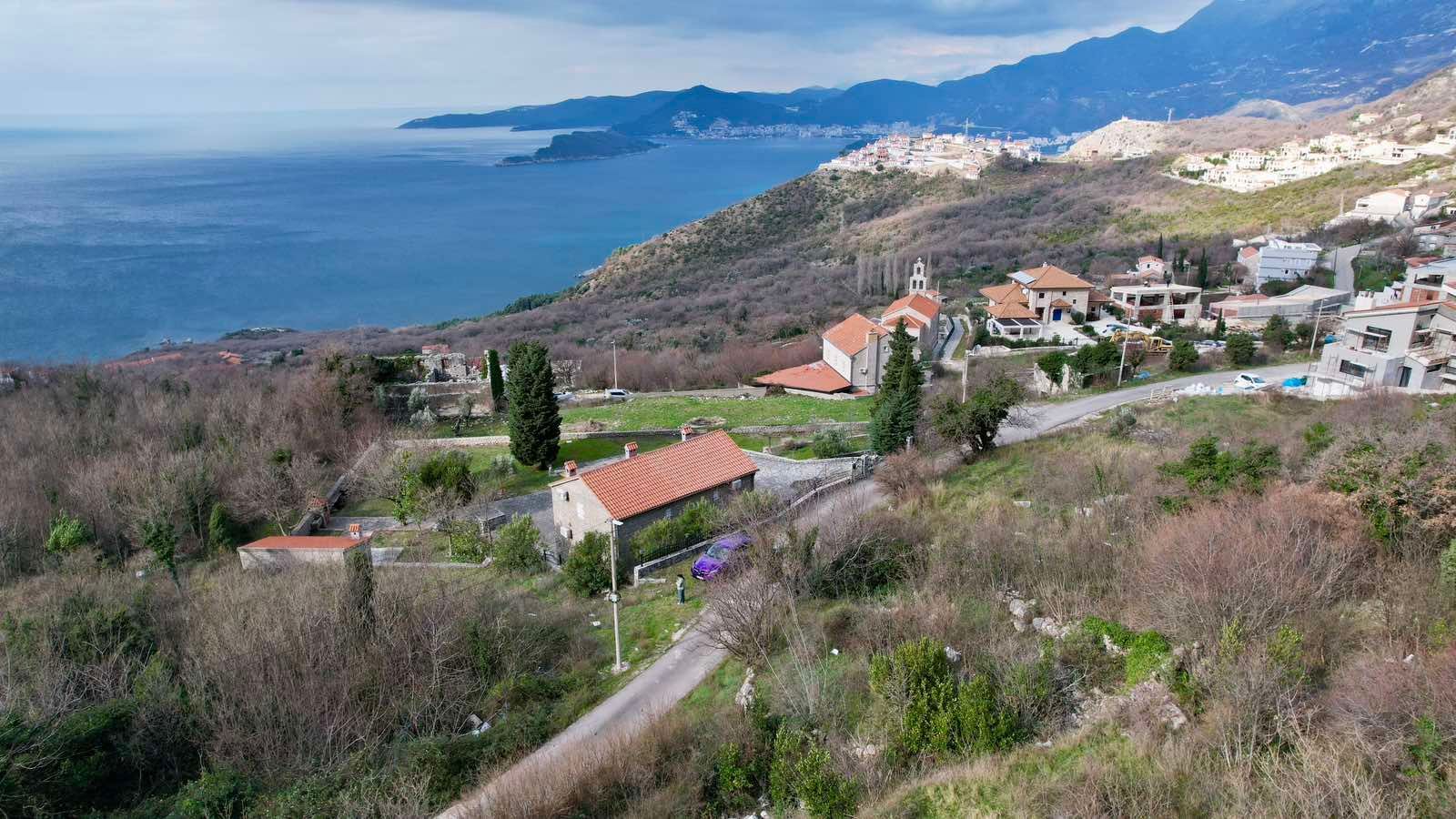 Plac 155m² sa pogledom na more, Blizikuće, Budva - Amfora Real Estate