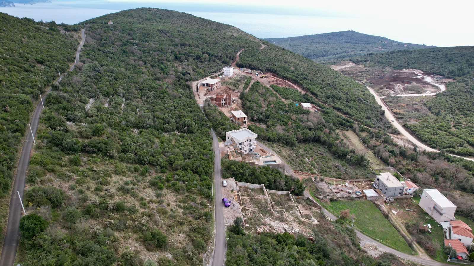 Urbanizovano zemljiste 1150m² sa pogledom na more-Višnjeva, Kotor - Amfora Real Estate