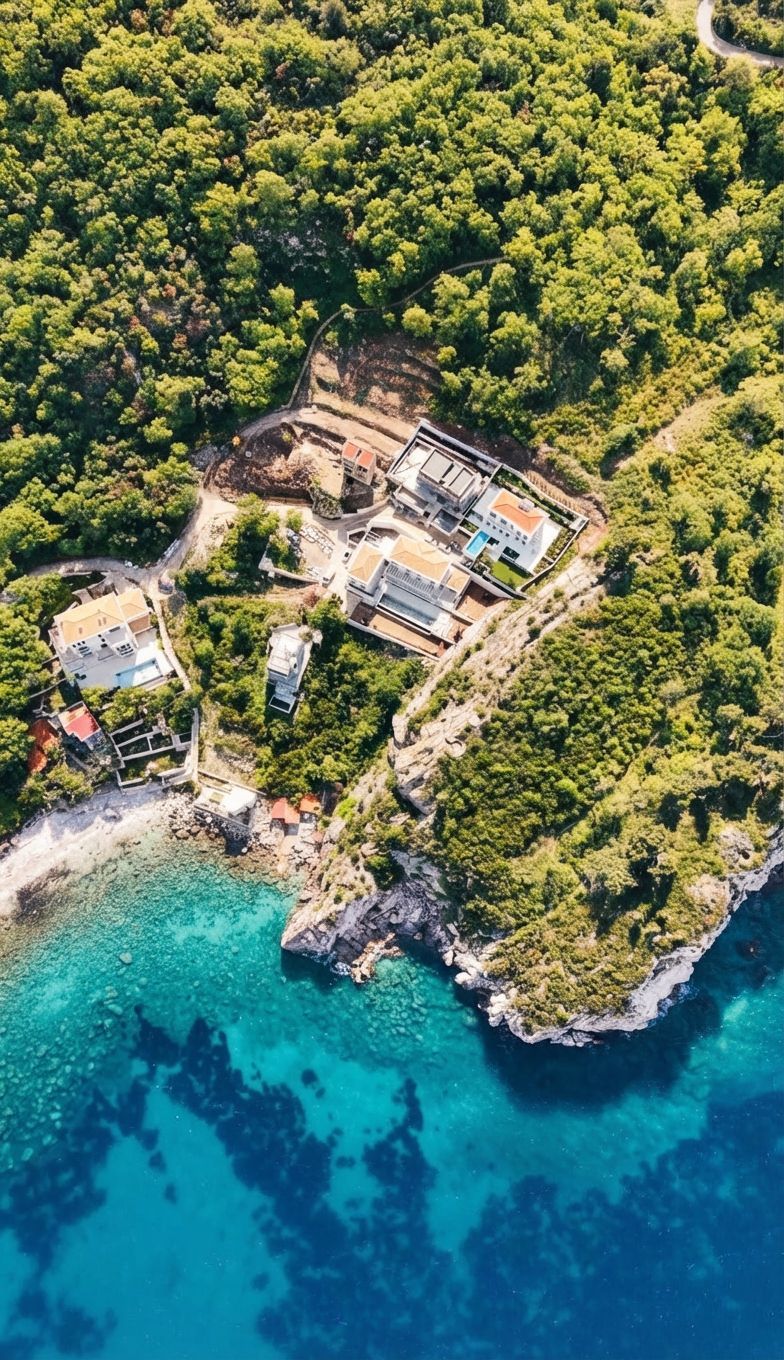 Prodaja urbanizovanog građevinskog zemljišta 400 m² sa panoramskim pogledom i samo 50 m od mora – Rijeka Rezevica, Budva - Amfora Real Estate