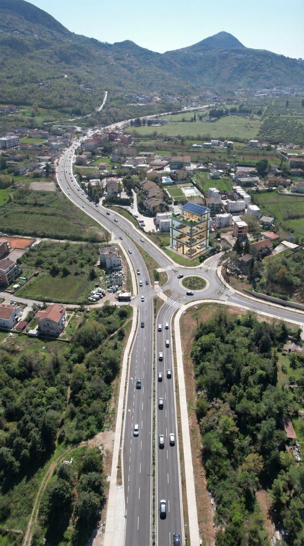 Urbanizovano zemljište 1.450 m² na glavnom magistralnom putu – Lastva Grbaljska (P+2, maksimalna bruto građevinska površina 1.450 m²) - Amfora Real Estate